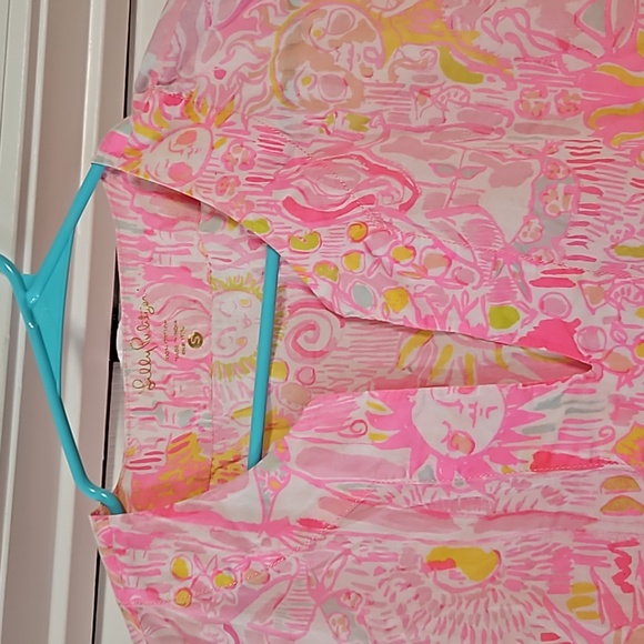 Lilly Pulitzer Marco Island Tunic Pink Pout More Kings In the Keys Small - Picture 12 of 16